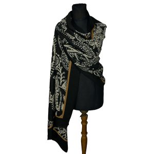 Pashmina importada CH. EC23-008 Negro