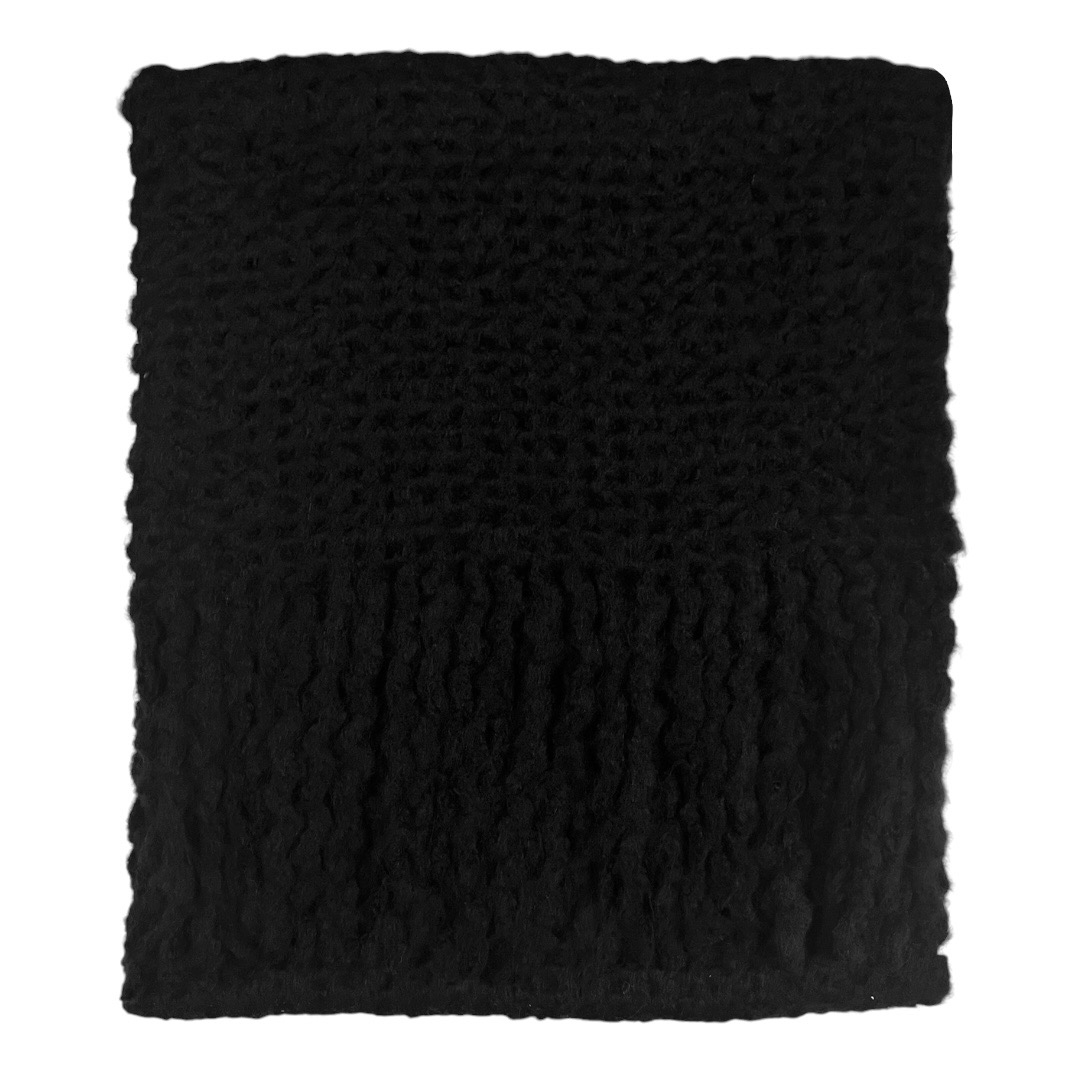 Bufandón Nube Tejido – Negro - Imagen 4