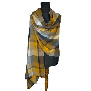 Bufandon XXL Plus FA. 24-Esco. Blue & Mustard