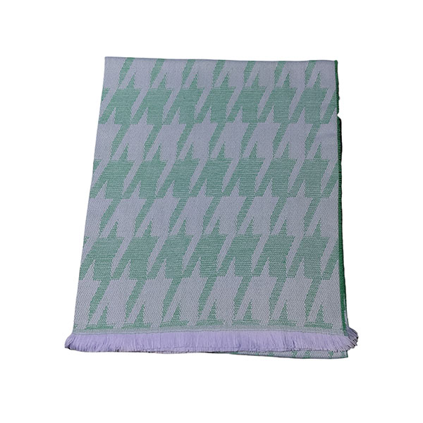 Bufandon XXL Plus FA. 24-Pied de Poule. Aqua - Imagen 3