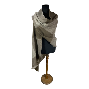 Bufandon Plus FA. 25-Cuadro-Marron gastado