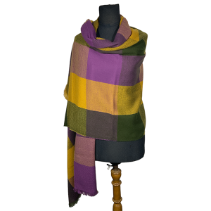 Bufandon XXL Plus FA. Damero Violeta