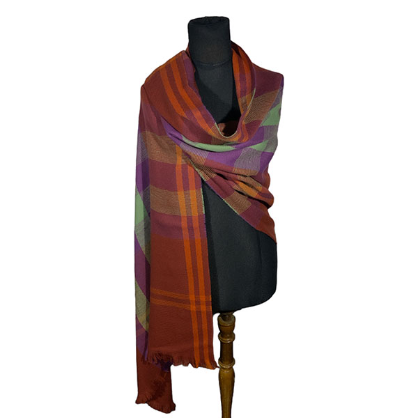Bufandon XXL plus FA. 24-doble-esco. Ladrillo