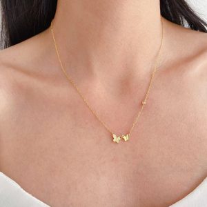 Collar Gold Butterfly