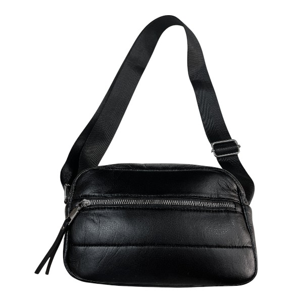 Cartera Estilo Puffer K3902-12 – Negro - Imagen 2