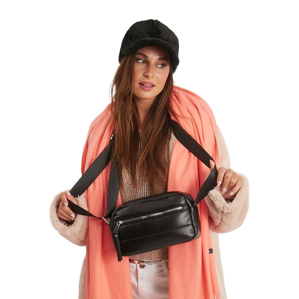 Cartera Estilo Puffer K3902-12 – Negro - Imagen 4