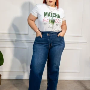 Jeans Curvy Recto Crossover Oscuro