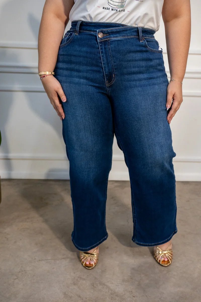 Jeans Curvy Recto Crossover Oscuro - Imagen 4