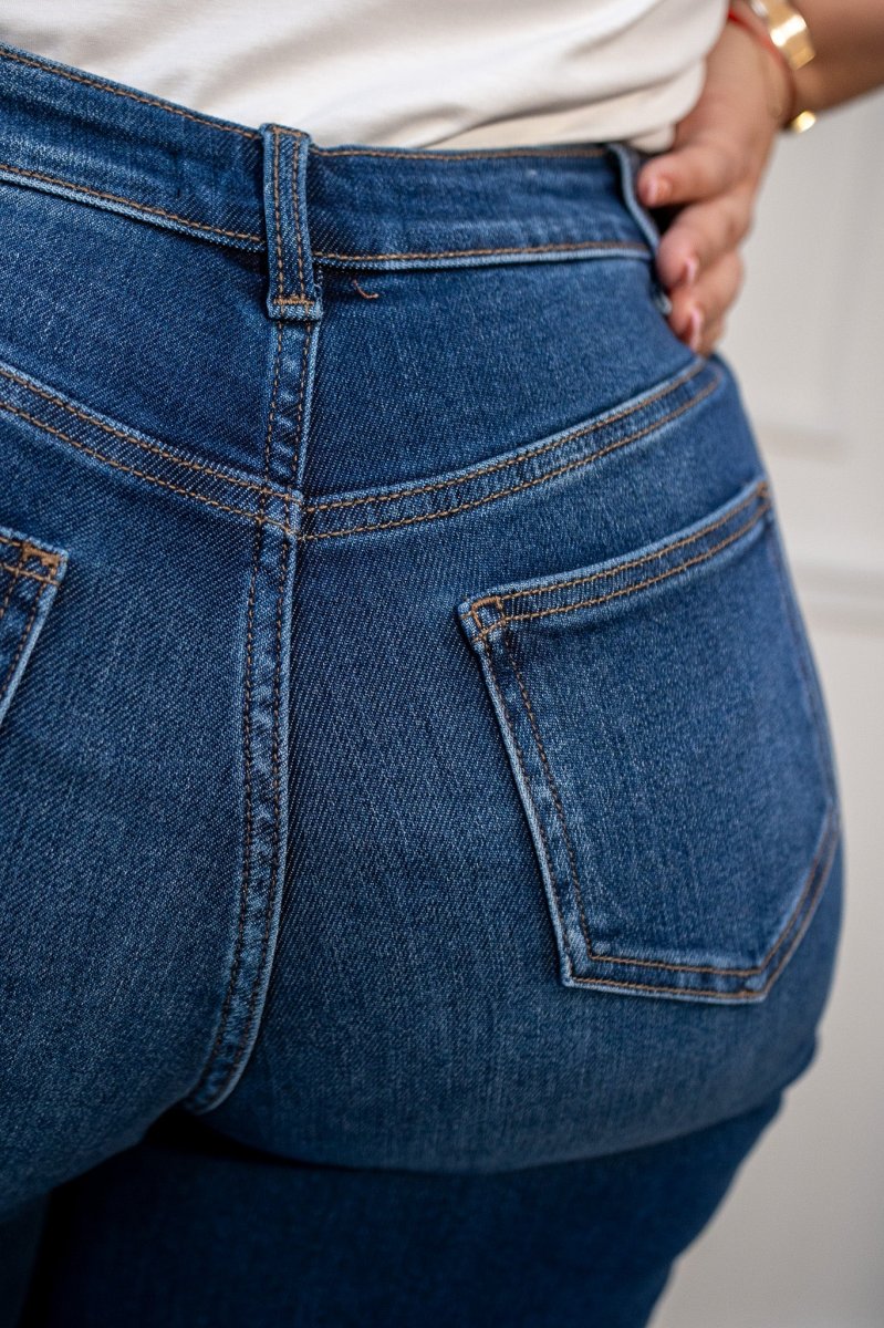 Jeans Curvy Recto Crossover Oscuro - Imagen 8