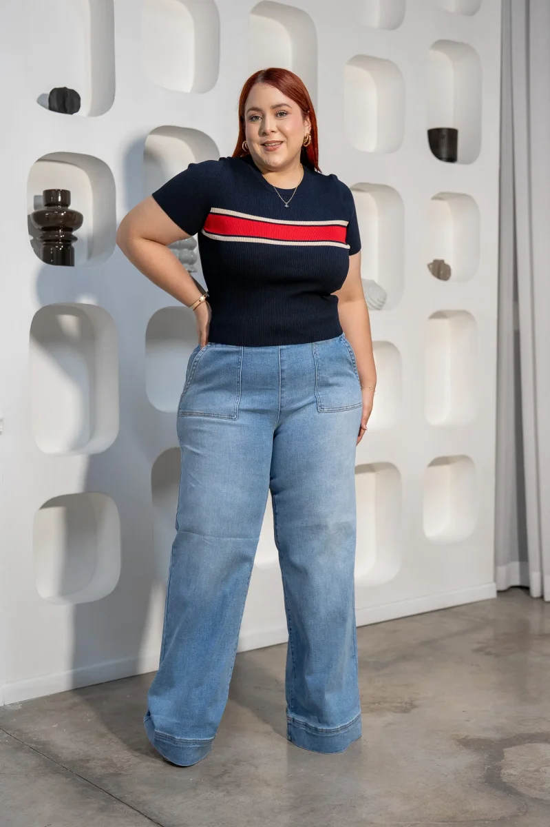 Jeans High Rise Curvy Claro - Imagen 7