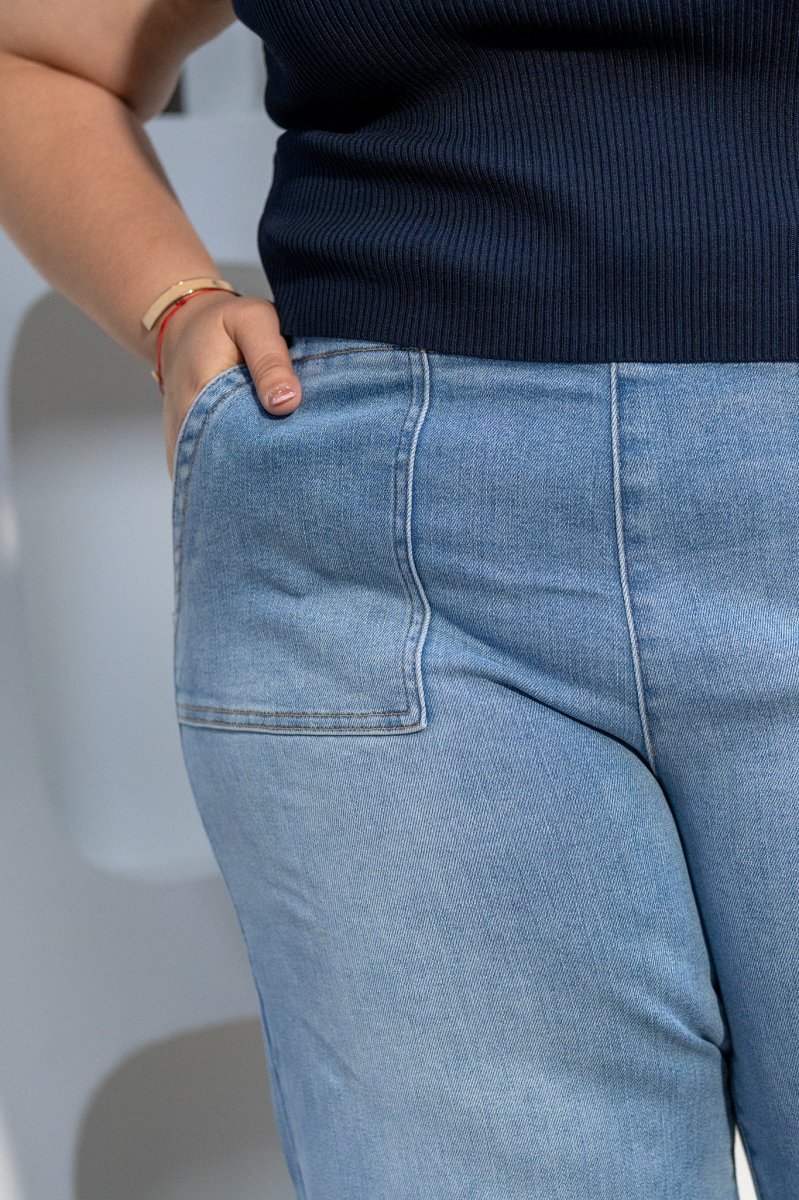 Jeans High Rise Curvy Claro - Imagen 5