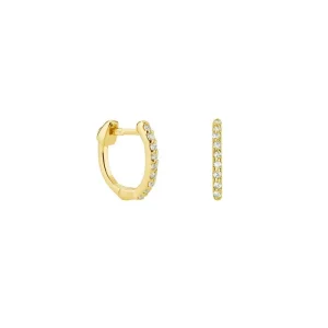 Pendientes de aro con brillantes oro amarillo, ARGYOR 061A200