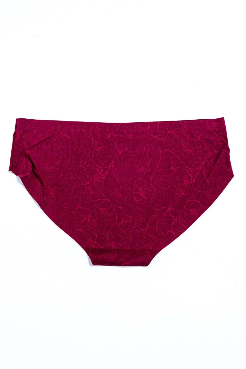 Panti Curvy Tinto Bordado Floral Algodón Stretch Tallas Extras - Imagen 5