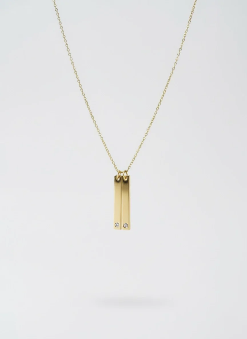 COLLAR DOUBLE LINE CIRCON (personalizable)