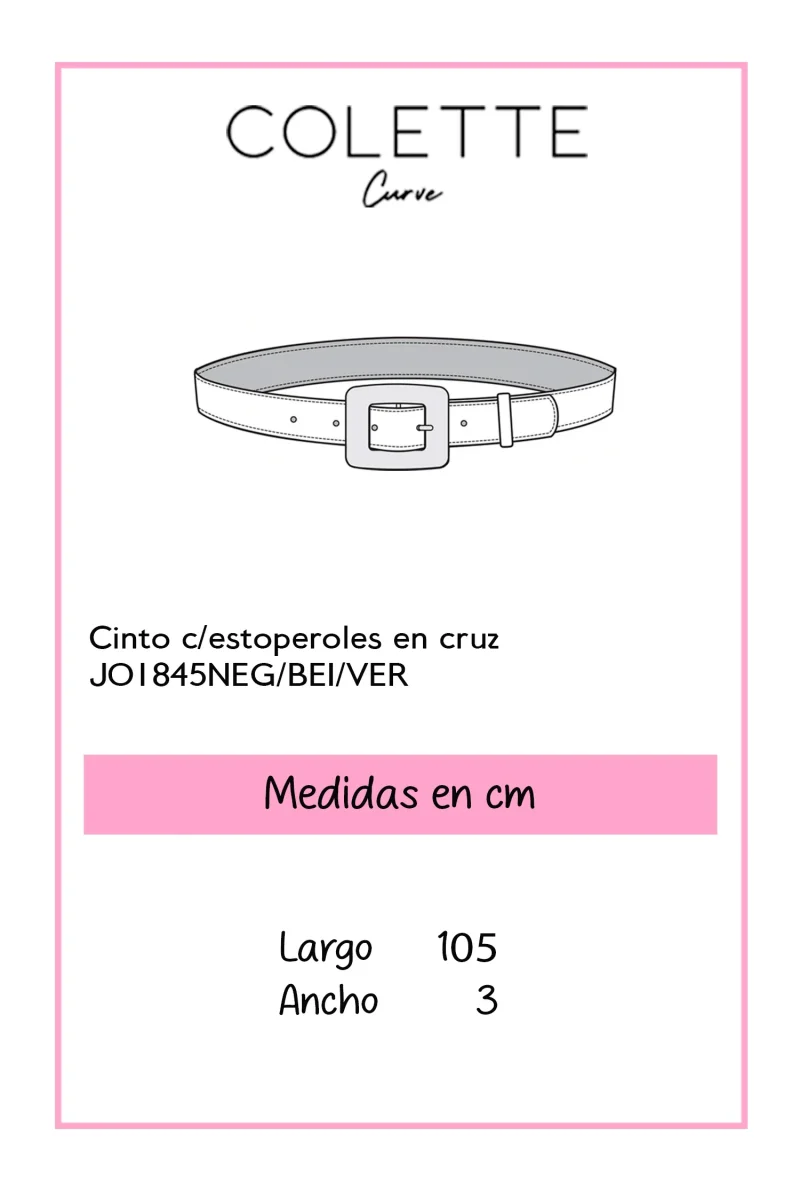 Cinto con Estoperoles en Cruz Dorados Statement Plus-Friendly - Imagen 3