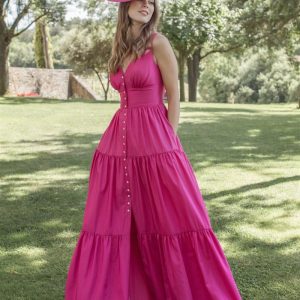 Vestido de fiesta de  satén.