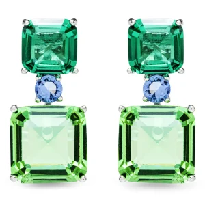 Pendientes Losde Plata, Verde CH y Azul CH