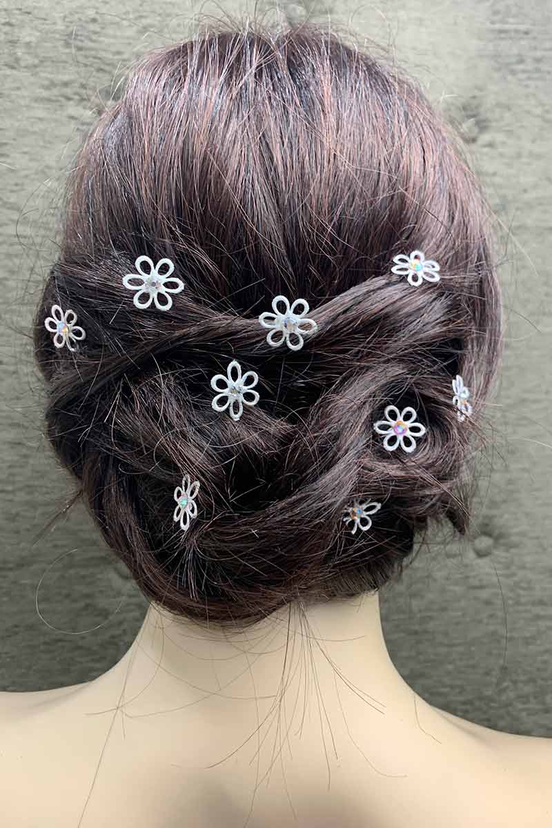 Flores Rosas para el Cabello - Imagen 3