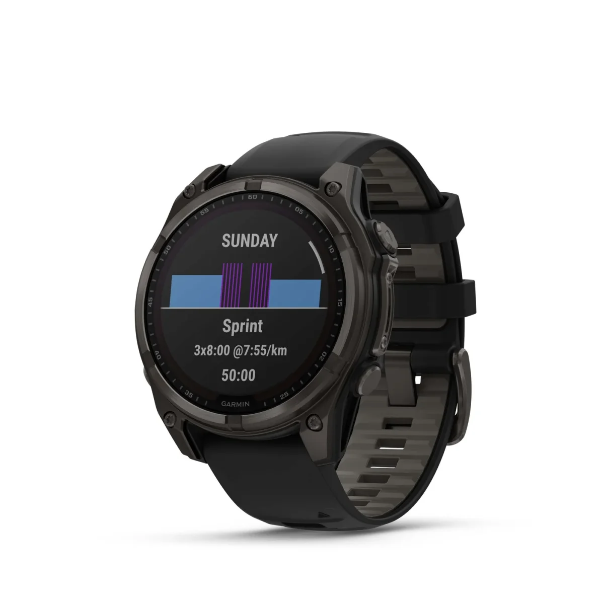 fēnix® 8 – 47 mm, Solar, Sapphire Sapphire, Titanio con revestimiento de DLC, nº ref : 010-02906-11 - Imagen 3