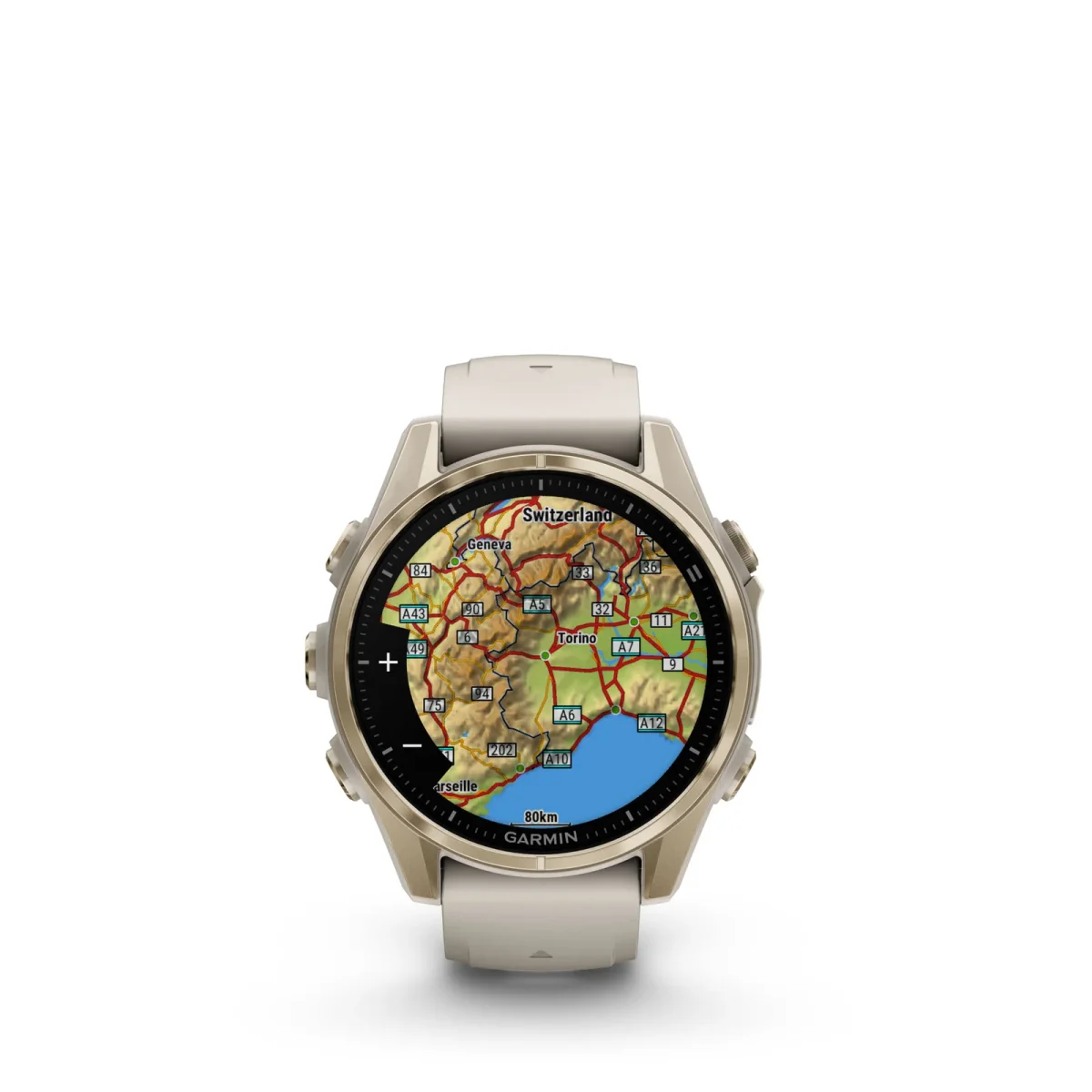 fēnix® 8 – 43 mm, AMOLED Sapphire, Dorado con correa de silicona Beige nº ref: 010-02903-11 - Imagen 3