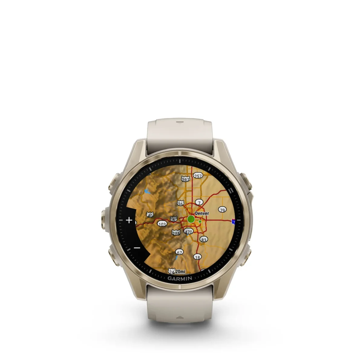 fēnix® 8 – 43 mm, AMOLED Sapphire, Dorado con correa de silicona Beige nº ref: 010-02903-11 - Imagen 4