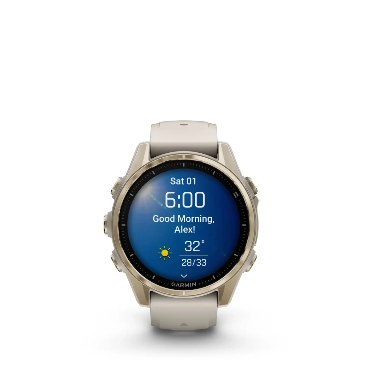 fēnix® 8 – 43 mm, AMOLED Sapphire, Dorado con correa de silicona Beige nº ref: 010-02903-11 - Imagen 7