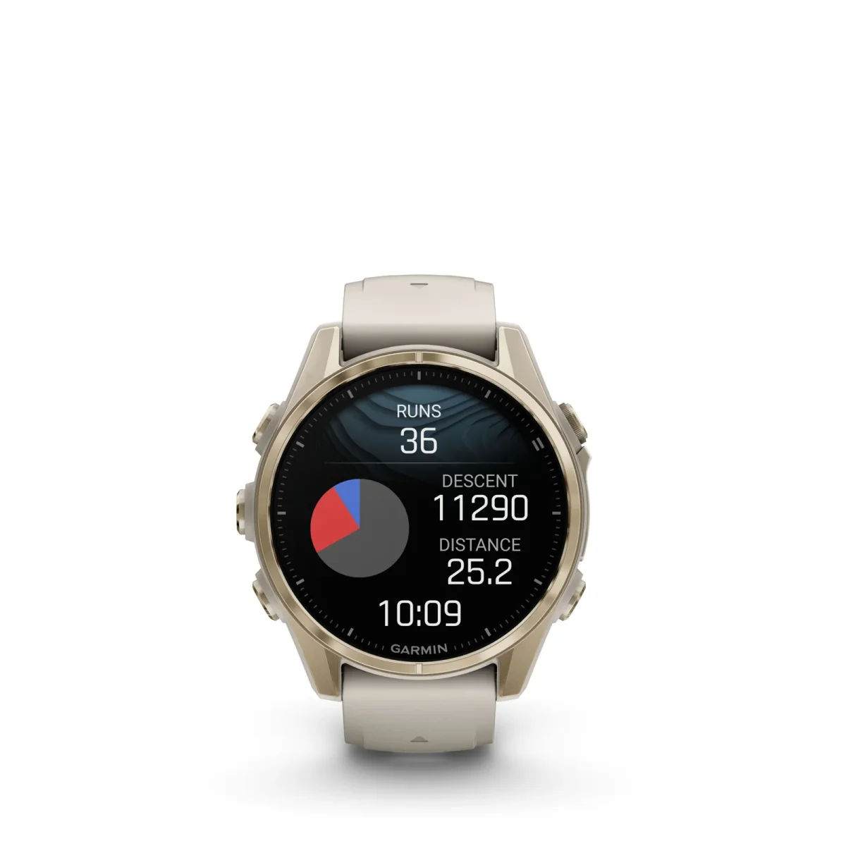 fēnix® 8 – 43 mm, AMOLED Sapphire, Dorado con correa de silicona Beige  nº ref: 010-02903-11 - Imagen 6