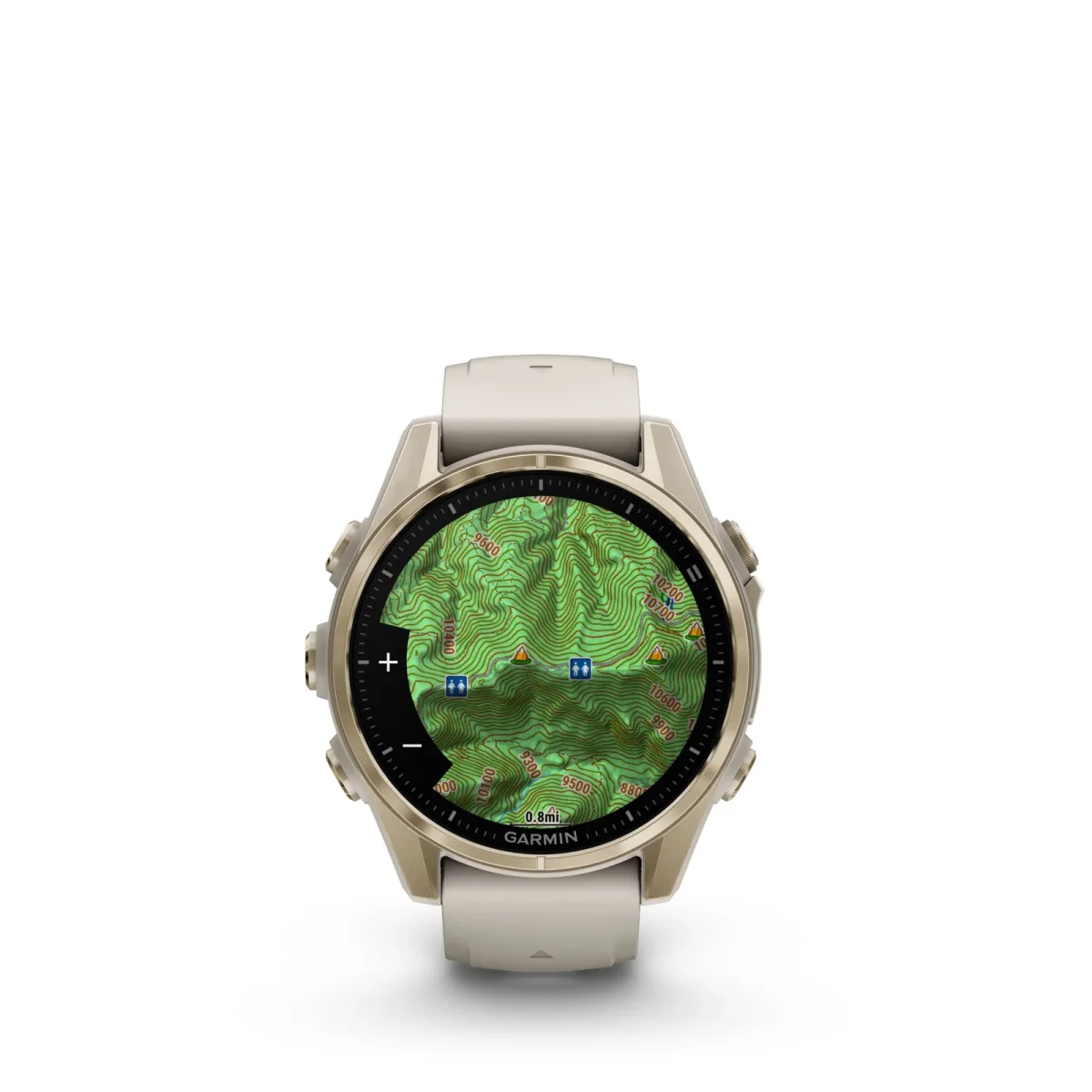 fēnix® 8 – 43 mm, AMOLED Sapphire, Dorado con correa de silicona Beige nº ref: 010-02903-11 - Imagen 9