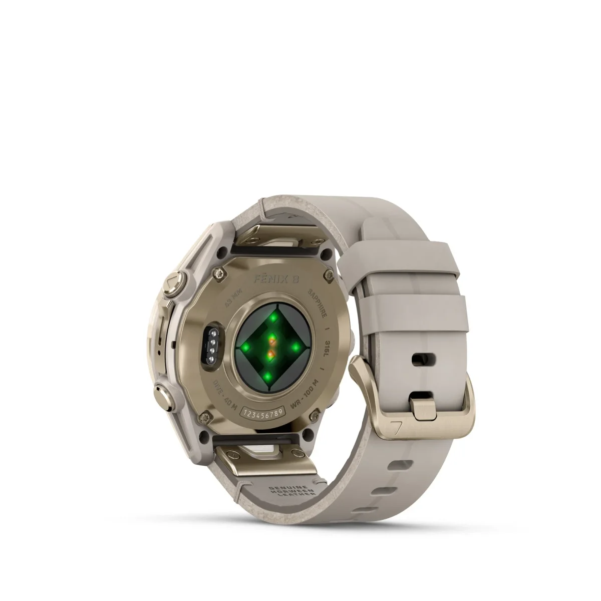 fēnix® 8 – 43 mm, AMOLED Sapphire, Dorado con correa de cuero color beige nº ref: 010-02903-40 - Imagen 9
