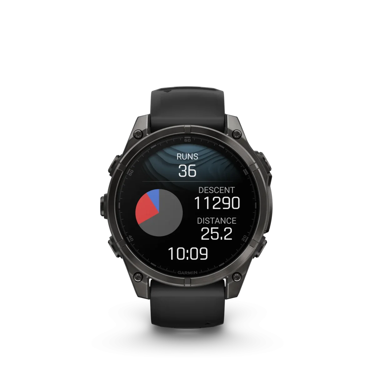 fēnix® 8 – 47 mm, AMOLED Sapphire, Titanio con revestimiento de DLC con correa de silicona negra/gris  nº ref: 010-02904-21 - Imagen 6