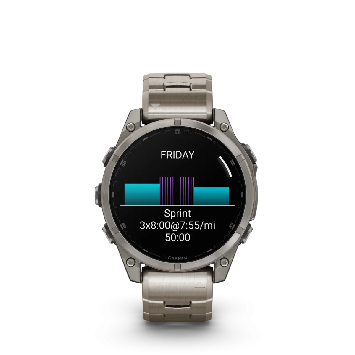 fēnix® 8 – 47 mm, AMOLED Sapphire, Titanio con Pulsera de titanio con aberturas de ventilación nº ref: 010-02904-40 - Imagen 6