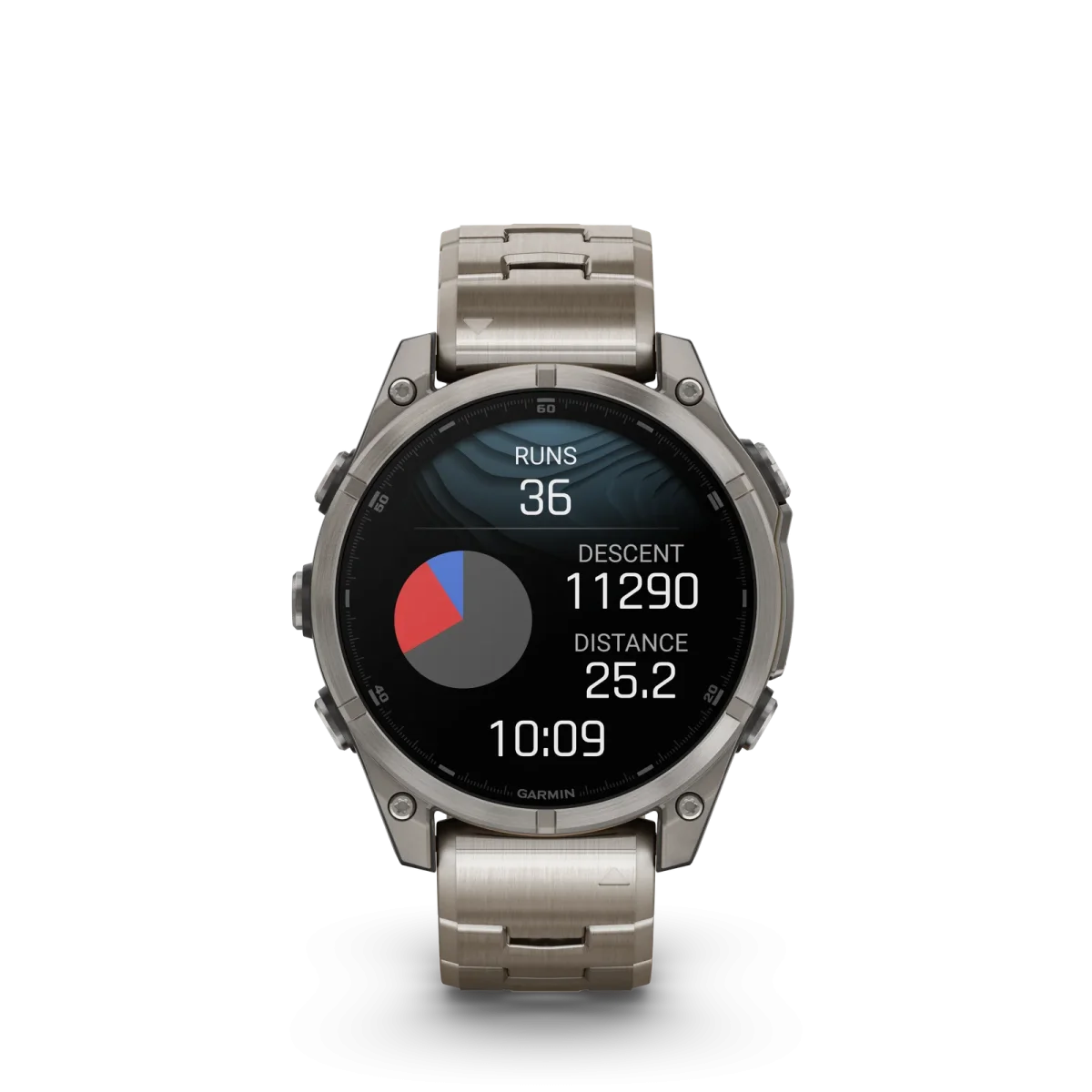 fēnix® 8 – 47 mm, AMOLED Sapphire, Titanio con Pulsera de titanio con aberturas de ventilación  nº ref: 010-02904-40 - Imagen 4