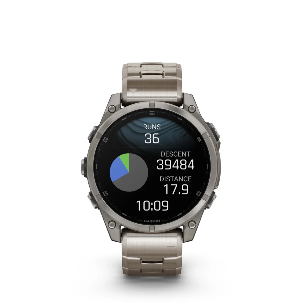 fēnix® 8 – 47 mm, AMOLED Sapphire, Titanio con Pulsera de titanio con aberturas de ventilación  nº ref: 010-02904-40 - Imagen 8