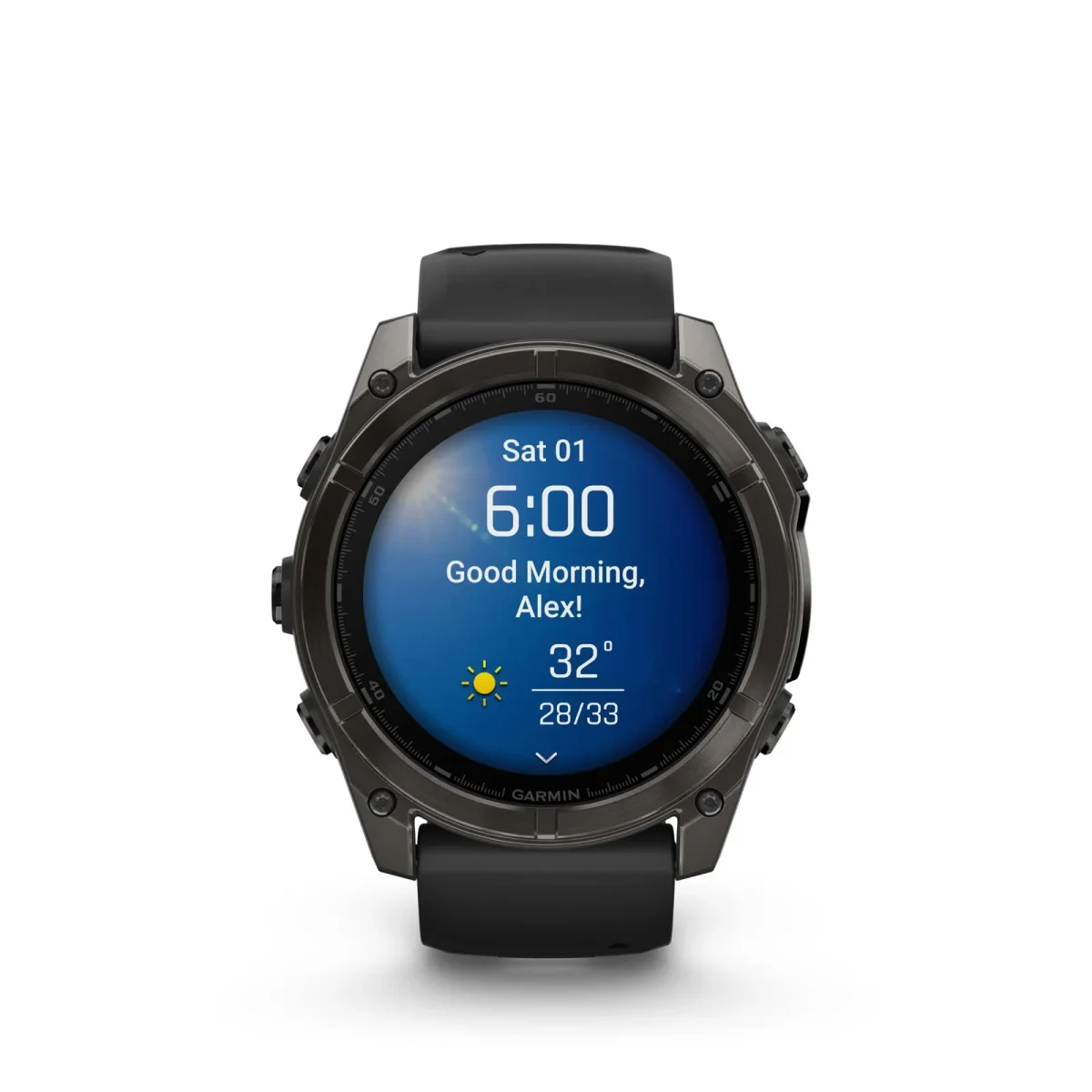 fēnix® 8 – 51 mm, AMOLED Sapphire, DLC de color gris carbón con correa de silicona negra nº ref: 010-02905-21 - Imagen 6