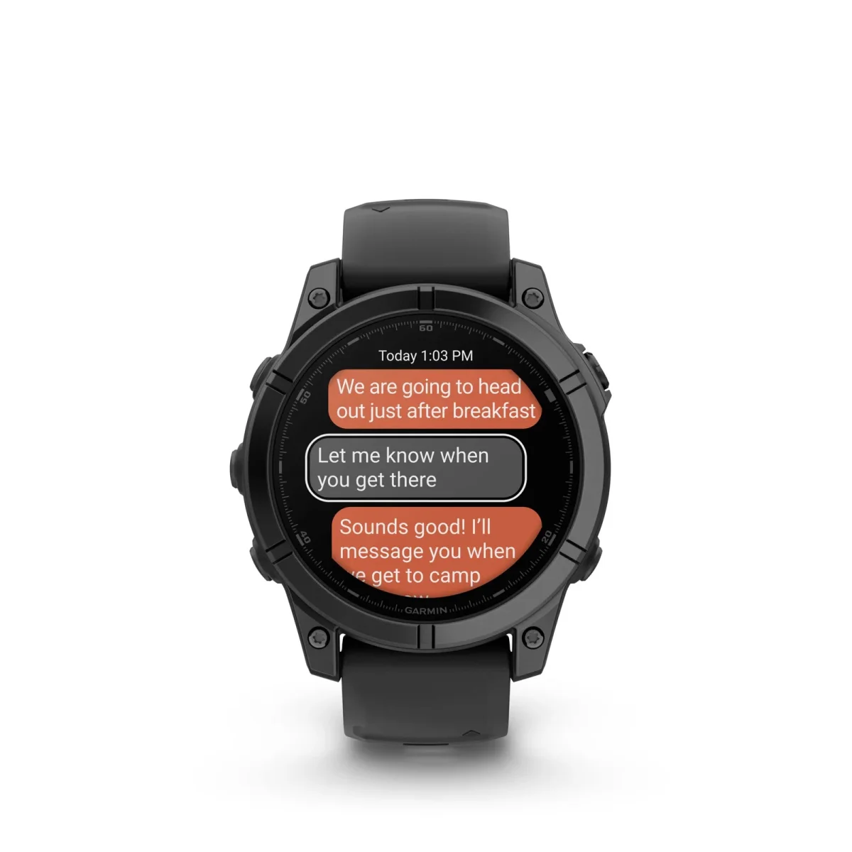 fēnix® E – 47 mm, AMOLED Acero gris pizarra con Correa de silicona negra nº ref: 010-03025-01 - Imagen 4