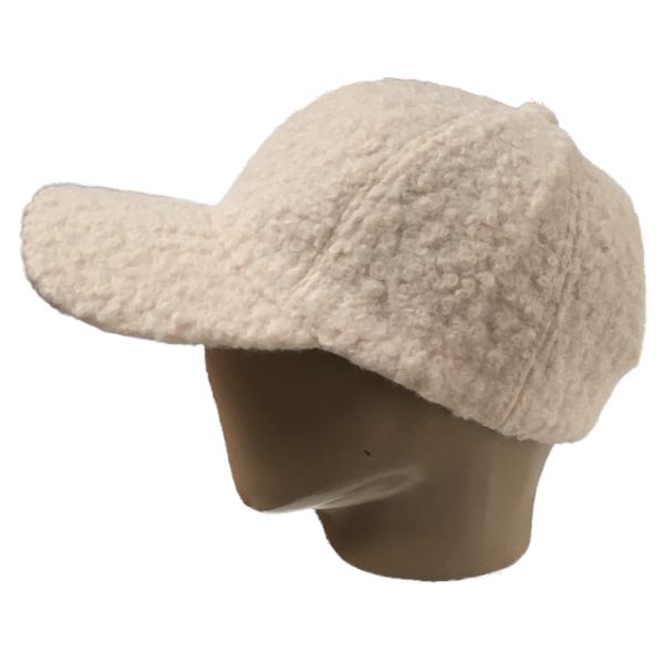 GORRA BUCLE TIPO LANA. CH. EC-A2127. CRUDO. - Imagen 3