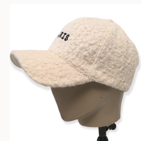 GORRA BUCLE TIPO LANA. CH. EC-A2128. CRUDO PARIS. - Imagen 4