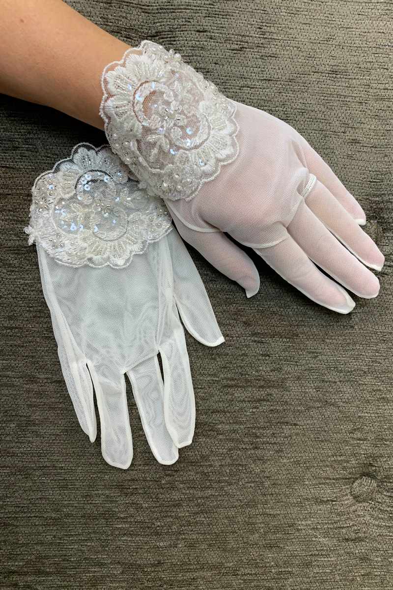 Guante de Novia con Aplicación - Imagen 2