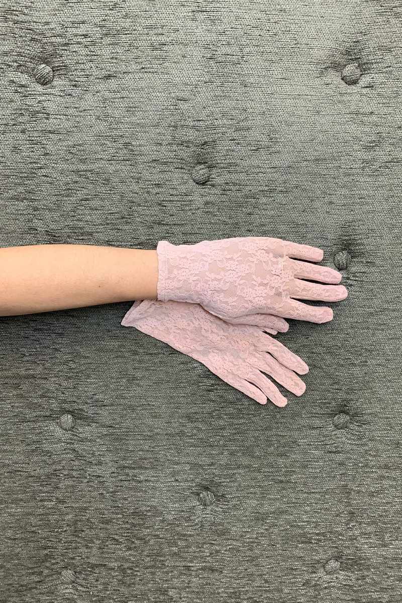 Guante de Encaje Rosa