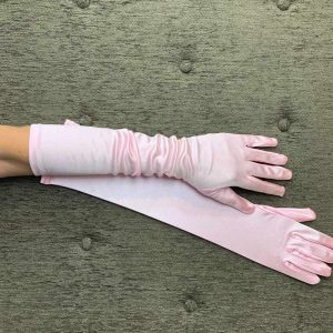 Guantes Raso Color Rosa