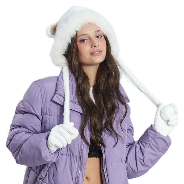 Gorro Con Orejas Y2040-13 Crudo - Imagen 4