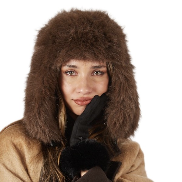 Gorro Ruso Aviador Y2350-16 Chocolate - Imagen 4