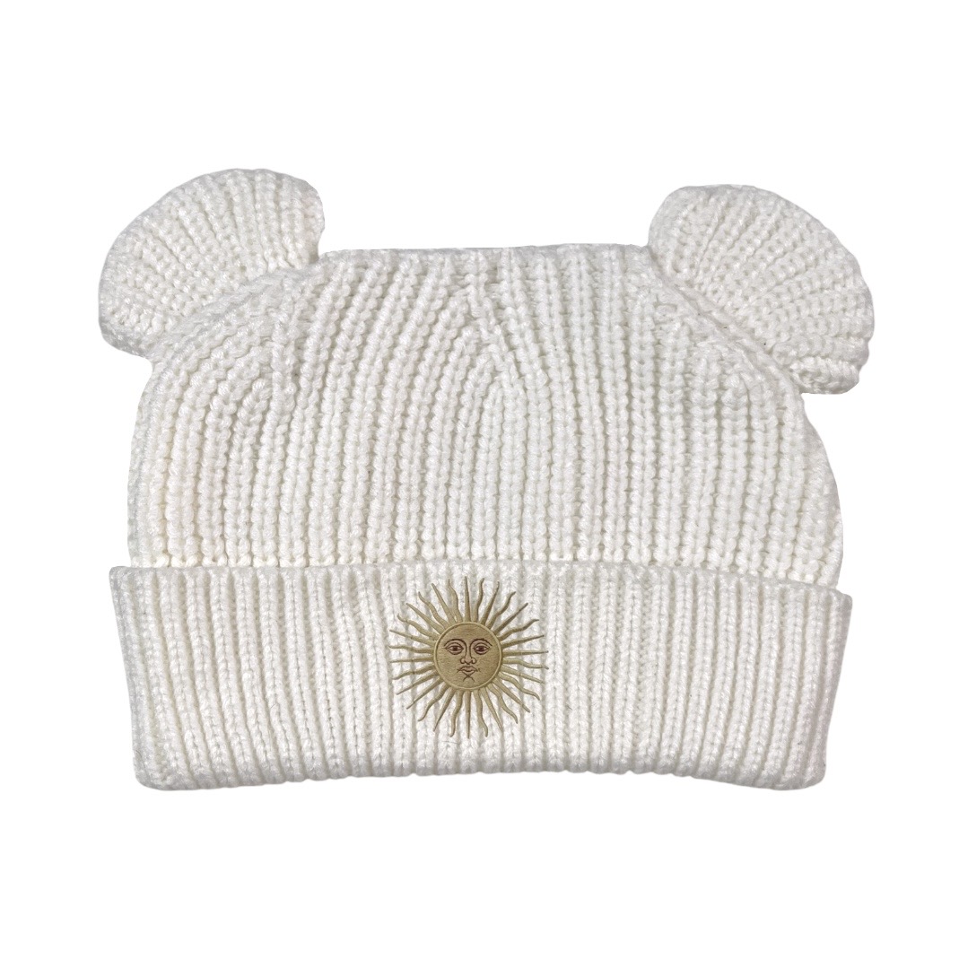 Gorro Tejido con Orejas y Sol de Mayo DTF - Imagen 3