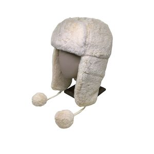 Gorro con pompones CH. EC23-020-Beige