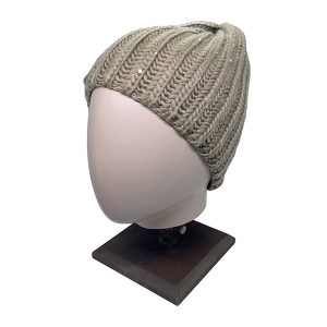 Gorro liso con brillo DA. 15883-Beige