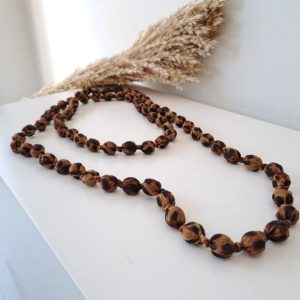 Collar bolas leopardo
