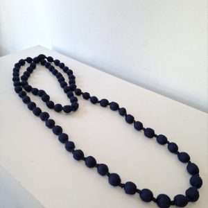 Collar largo bolas marino