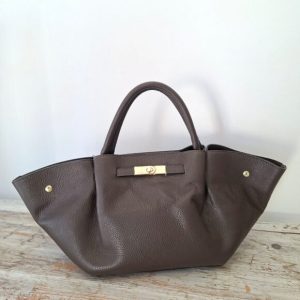 Bolso piel marrón