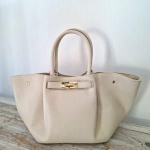 Bolso piel marfil