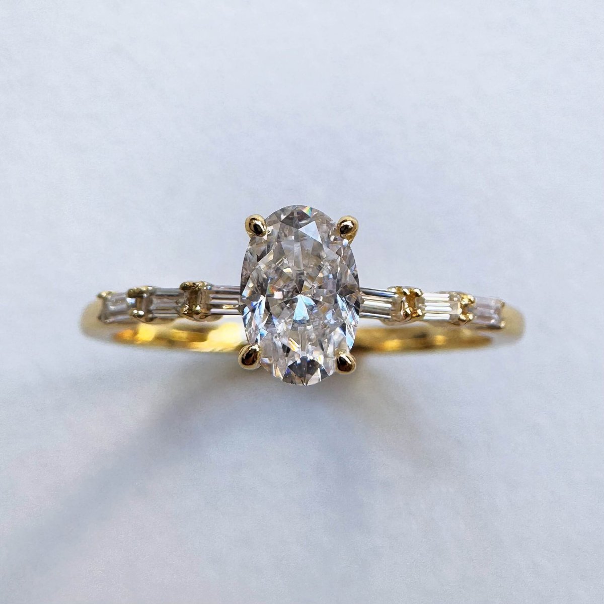 Anillo Maelis Moisanita 0.5ct Con Certificado GRA - Imagen 2